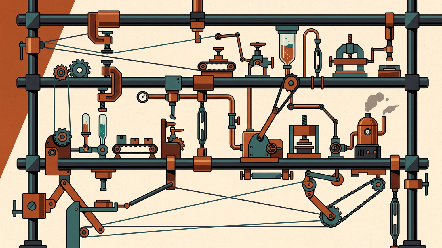 Frameworks & harnesses as workshop machinery
