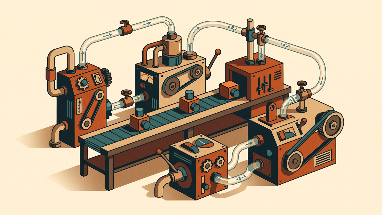 Multi-agent as workshop machinery