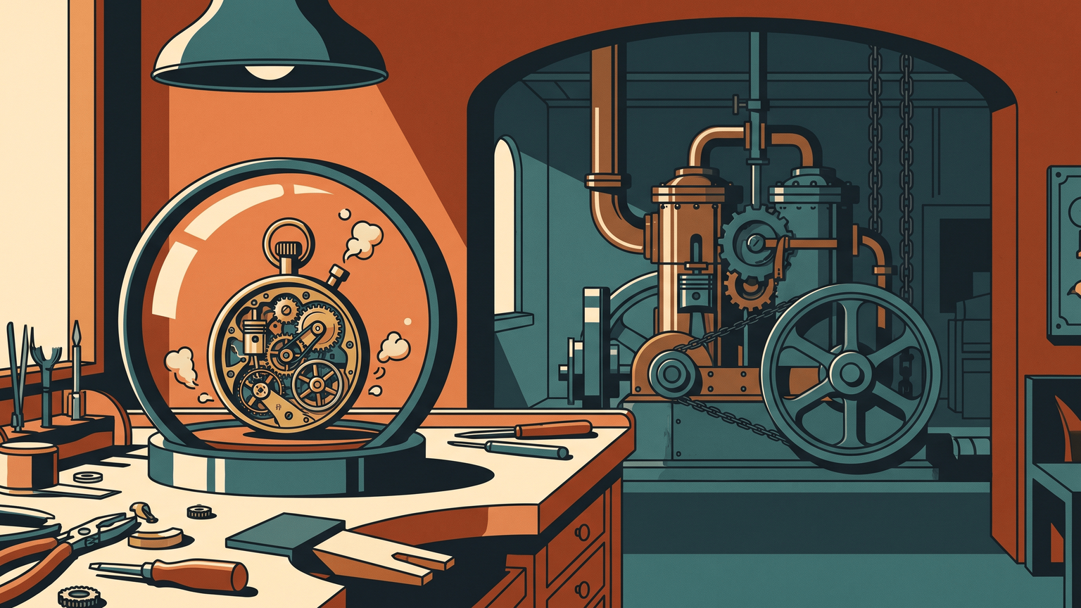Small models as workshop machinery